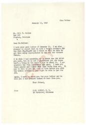 ["Walker received a letter from Congressman Carl Albert stating that they have a budget estimate for $8,500,000 and are working to get the money appropriated. Congressman Albert expresses that he cannot help Walker with the job he is seeking, as it is not a government job. He suggests that Walker may have a better chance at the job if he gets support from tribal officials and references provided. Congressman Albert thanks Walker for his letter and expresses pleasure in hearing from him."]