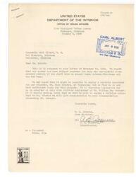 ["The text is a series of letters between various individuals regarding the employment of William Ray Renegar as a full-time assistant to Buck Ritchie at Tuskahoma. The letters discuss the lack of funds available for this purpose and express regret that they are unable to offer full-time employment to Renegar at that time. Recommendations and efforts to support Renegar are mentioned, with a request for any assistance that can be provided. The letters are written in a formal and professional tone, with a focus on education and employment within the context of the Five Civilized Tribes Agency in Oklahoma."]