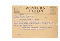 ["The text is a communication from Joseph L. Egan, President of Five Timber, regarding a request for a 1950 appropriation for the Eufaula Indian School. The Eufaula community is urged to exert pressure to keep the school open until a proposed new school is built. Congressman Carl Albert assures Reverend A.W. Hancock that he will do his best to restore appropriations for Indian schools, with support from Congressman Stigler who is also committed to helping educate Indian orphans."]