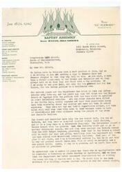 ["The text is a letter written by Rev. A. W. Hancock to Congressman Carr Albert, addressing the issue of the potential closure of the Eufaula School and the lack of education and healthcare facilities for Indian children in Oklahoma. The letter requests support in ensuring that the school remains open and that promises of new schools are fulfilled. Rev. Hancock expresses concern for the welfare of the children and urges for action to protect and care for them."]