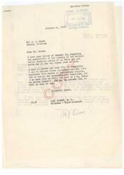 ["The letter is from Escoe to Honorable Carl Albert, expressing concern that no funds have been allocated for the Eufaula Boarding School for the fiscal year of 1950. Escoe requests that Honorable Carl Albert do everything in his power to restore the appropriations in order to prevent the school from closing, as it is the only school available for Creeks and ministers to underprivileged children."]