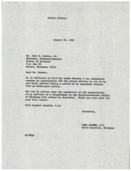 ["The document  consists of various letters exchanged between the Cheyenne-Arapaho Tribes of Oklahoma and Congressman Carl Albert regarding the appreciation for his services, gratitude for assistance in securing funds for the tribes, and resolution of matters related to Tribal membership rolls and per capita distributions. The documents express thanks and highlight the importance of timely completion of these tasks."]