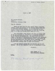 ["The document  is a series of letters between Mr. Solomon Roberts and Congressman Carl Albert regarding the rights and benefits of the Choctaw Indian Tribe. Mr. Roberts expresses concerns about the Choctaw Termination Act and requests assistance from Congressman Albert. Congressman Albert assures Mr. Roberts of his support and willingness to help the Choctaw Tribe. Additionally, there is mention of a meeting that Congressman Albert regrets not being able to attend and sends his regards."]