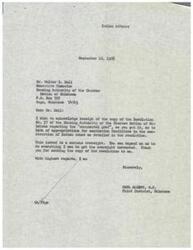 ["The Housing Authority of the Choctaw Nation of Oklahoma sent a resolution to Honorable Carl Albert highlighting the lack of appropriations for sanitation facilities in the construction of Indian homes. The resolution explains the process of the mutual-help housing program and how the lack of funding for sanitation facilities will render the homes unusable. The resolution calls for attention to this issue and requests that copies be sent to various government officials and agencies."]