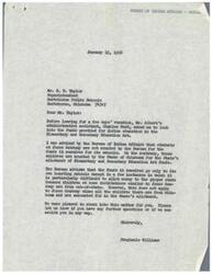 ["The Bureau of Indian Affairs was asked to look into the funds provided for Indian education in the Elementary and Secondary Education Act. It was found that students at Jones Academy are counted by the State of Oklahoma for funding, not by the Bureau of Indian Affairs. The Bureau's funds only go to its own boarding schools, except in cases where children are from out-of-state. The State of Oklahoma receives money for Jones Academy students, which theoretically should go to Hartshorne schools. The Bureau does not count Jones Academy students for Title I funds."]