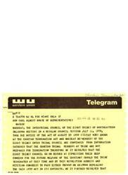 ["The Intertribal Council of the Eight Tribes of Northeastern Oklahoma expressed concern about the Choctaw Termination Act of 1959 and petitioned Congress to repeal it, as they believed the Choctaw tribe was not prepared for termination. They sent a resolution to various government officials urging them to pass legislation repealing the act."]