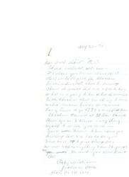 ["The document from Mr. Osby Williams to Carl Albert, a congressman from Oklahoma, expresses gratitude for repealing the Choctaw Termination Act and inquires about the future of the Choctaw Indian Tribe. In response, Carl Albert thanks Williams for his letter, informs him about the repeal of the Termination Act, and mentions a bill that would allow the Choctaws to select their principal chief. Albert also mentions that the bill has been passed by Congress and is awaiting the President's signature."]