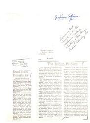 ["The document discusses the Indian Problem in the US, focusing on the lack of financial support and freedom for American Indians. President Nixon has proposed giving more financial aid and appointing an Indian to the Interior Department. The Inter-Tribal Council of the Five Civilized Tribes commends Senator Fred R. Harris and the Oklahoma Congressional delegation for their efforts in improving the health, education, and welfare of Indians. Congressman Carl Albert acknowledges the Council's commendation."]