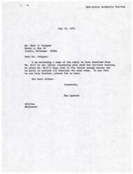 ["The document from Mr. Walter B. Hall, Executive Director of the Choctaw Housing Authority, explains that families without Indian Roll Numbers were dropped from the housing program due to a lack of available houses. The Speaker, Carl Albert, is forwarding letters from families who were promised Indian housing but were later turned down. The families are requesting assistance in remedying the situation and feel they are entitled to houses under the program."]