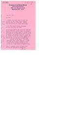 ["The document is a letter from Carl Albert, a member of Congress, discussing an inter-tribal council meeting and expressing concern about an Indian boy named Jimmy Sam who has been causing trouble. The meeting involved leaders of the five civilized tribes in Oklahoma who are planning to challenge federal government mandates regarding tribal election procedures. The tribes are considering legal action and are determined to establish their own rules for elections. The meeting also addressed the issue of a 35-year minimum age requirement for chief candidates, with some tribes refusing to comply. The document highlights the tribes' determination to assert their autonomy in the face of federal interference."]