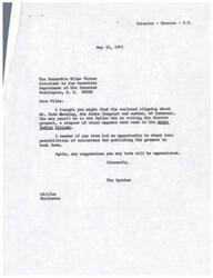 ["The document is a series of correspondence regarding the publication of a Choctaw grammar book by Todd Downing, an Atoka linguist and author. The Speaker and other individuals are seeking assistance and funding for this project, and are reaching out to government officials and organizations for support. The document also mentions Todd Downing's background and his work in teaching Choctaw language and writing the grammar book."]