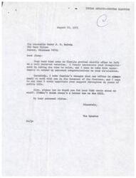 ["The document is a series of congratulatory letters exchanged between Harry J. W. Belvin, the Principal Chief of the Choctaw Nation, and various individuals regarding his re-election. Belvin expresses gratitude for the support and offers to work together for the common good of the Choctaw people and the country. Additionally, it mentions the re-election of other chiefs in the Choctaw and Cherokee Nations."]