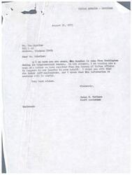 ["The document is correspondence regarding the Choctaw tribal election, specifically in response to inquiries from Mr. Tom Whistler and Mr. John D. Brown. The Bureau of Indian Affairs provided information on the election procedures, including voter registration and candidate eligibility requirements. There is mention of a court decision regarding the minimum age for candidates in the election. The Bureau of Indian Affairs utilized media and notices to inform eligible individuals about the election. Mr. Brown expressed concerns about the election restrictions, prompting further communication and consideration."]