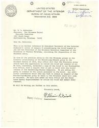 ["The document is a series of letters between the Delaware Tribal Business Committee and the Bureau of Indian Affairs regarding the eligibility of Munsee Indians to share in Delaware Nation funds. The committee is seeking clarification on a letter from the Bureau and raising concerns about delays in receiving payments. They also argue that the Munsees should not be included in the funds and request a personal hearing with the decision-maker."]
