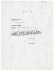 ["The document from the Department of Interior acknowledges Miss Caiazzo's interest in helping Native Americans, particularly those on reservations in Oklahoma. The document provides information on the history of Indian Territory in Oklahoma and the various tribes in the state. In response, Miss Caiazzo writes a letter expressing concern about the ecological problems facing Native Americans in Oklahoma, particularly on the Cherokee Reservation, and requests assistance in alleviating their difficulties."]