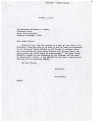 ["The document is a letter from the Interior Indian Bureau to the Osage Tribal Council, thanking them for their support in requesting the President to stop the harassment of the Bureau of Indian Affairs by militant groups. The document expresses appreciation for the council's support of the Secretary of the Interior and his staff."]