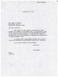 ["The document consists of correspondence regarding per capita payments for members of the Osage tribe from judgment funds. The Indian Claims Commission entered a final judgment in 1970, but distribution of the funds is pending legislation from Congress. The process of identifying beneficiaries, passing legislation, and preparing payment rolls may take several months. The document writer expresses hope that the funds will be distributed soon to benefit the Osage tribe."]