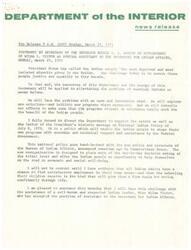 ["Secretary of the Interior Rogers C.B. Morton announced the appointment of Wilma L. Victor as Special Assistant for Indian Affairs, emphasizing the importance of addressing the challenges faced by American Indians and working towards justice and equality. Victor, a respected Indian leader with extensive experience in Indian affairs, expressed her excitement to contribute to the new policies and approaches aimed at serving the Indian community. Both Morton and Victor highlighted their commitment to supporting Indian self-determination and improving economic and social well-being for Native Americans."]