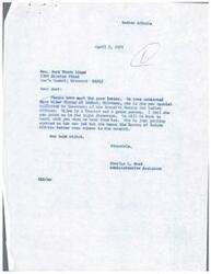 ["The document is from Mrs. Jeri Thorn Lloyd to Charles L. Ward, requesting to be appointed to a committee to help American Indians. She highlights her Cherokee heritage and her desire to contribute to the Indian cause through education and healthcare. Mrs. Lloyd also mentions her connection to the Speaker of the House and requests Ward to mention her request to him."]