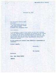 ["The document is a series of letters and resolutions related to an adult education project submitted by the Inter-Tribal Council of the Five Civilized Tribes to the United States Office of Education. The documents express support for the project and mention that it is under consideration for funding. The resolutions highlight the importance of education for the welfare of the tribes and urge for the project to be approved."]