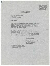 ["A letter from Mrs. R.O. Scarborough to Congressman Carl Albert inquiring about Cherokee claims due to her deceased family members. Congressman Albert is contacting the Superintendent of the Five Civilized Tribes Agency for information. The Area Director of the L.L. R. Division encloses a circular letter to provide information on payments to the Cherokee Tribe. Mrs. Scarborough requests information on Indian rights and benefits for her deceased family members who were members of the Cherokee Tribe."]