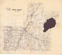 ["The document is a U.S. Army Engineers' project map/description related to flood control, focusing on the McGee Creek and Boswell Lake areas in Oklahoma. It includes details about locality, scale, road relocations, abandoned oil wells, pool elevations, dikes, proposed recreation access roads, and other project specifics. It also references a survey report from August 1964 and is associated with the Engineer District Tulsa Corps of Engineers."]