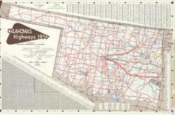 ["This is a 1956 map of Oklahoma's highways, published by the Oklahoma Department of Highways."]