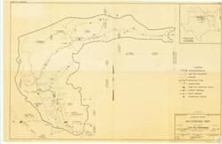 ["The document is a map and project documentation by the U.S. Army Corps of Engineers, Tulsa District, from April 1957. It details the Kiamichi River Watershed in Oklahoma, marking out dam sites, reservoirs, county lines, highways, and railroads. The map also notes watershed divides, stream miles, and precipitation stations. It's part of a preliminary examination report and is subject to revision."]