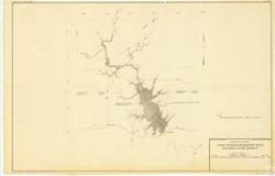 ["The document is a map or project documentation by the U.S. Army Corps of Engineers, dated November 1957. It details the Hugo Reservoir (Sawyer Site) in Oklahoma, including geographical coordinates and pool elevations. It also covers details of the Red River Watershed and Kiamichi River. The document, marked as preliminary and subject to revision, is part of the Albert General Boy 13 Folder 20 (Maps F2 Item 47)."]