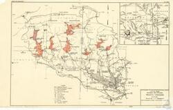 ["This project documentation is a detailed map by the U.S. Army Corps of Engineers, illustrating specific geographical locations, water bodies, mountains, and dam sites in areas of Oklahoma and Arkansas. The map includes elements such as watershed divides, river miles, federal highways, state highways, as well as information about overflow limits and conservation pools. The document also provides scale of miles, and highlights projects considered within these areas, dating back to August 1951."]