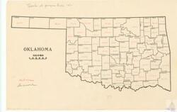 ["The document details the transfer of program funds in 1951 across various counties in Texas and Oklahoma. It provides specific fund amounts for each county ranging from 1,000 to 120,000. The documentation is found in the Albert Maps, Folder 4, Item 106 at the Carl Albert Center."]