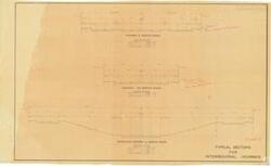 ["The document is a project plan required by Mr. Elliot-P.RA, providing detailed measurements for the construction of highways and service roads in Oklahoma. It specifies the quantities of materials needed per mile, including concrete pavement, 6 and 4 curbs, and black traffic stripes. It also includes specifications for a depressed highway. The design is recommended by the design department and conforms to the standards of the Oklahoma State Highway Department."]