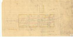 ["The document details a map of a project proposing the removal of 11 temporary wartime housing units in McAlester, Oklahoma. The project also includes the proposed route for US69 through the F.P.H.A. temporary housing project. The document includes various measurements, such as property sizes and unit counts, and identifies several landmarks, including overpasses and streets. The project's scale is 1=100, and it was engineered by George M. Brown. It is stored in the Albert Maps, Folder 4, Item 99."]