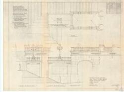 ["The document is a project blueprint dated from May to July 1973, detailing the construction of railings in the first-floor west front portico of the connecting corridor to the new House Senate Chambers at the United States Capitol. The notes specify the use of cast iron for top ornaments and genuine wrought iron for all other metalwork. It also mentions the required railing length for central steps and the color coordination with the House Senate cheek walls. The project also includes guards for lower cheek walls and is referred to as 'Study #3'."]