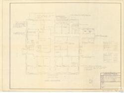 ["The document provides detailed instructions and measurements for a project involving the relocation of various items within a building. Changes include moving a testing table and A/C units, installing dividers, adjusting shelves, and potentially adding windows. It also specifies the new locations for these items, either in a new first floor area or to the basement. It seems to be part of a larger project overseen by the General Services Administration for a building in McAlester, Oklahoma."]