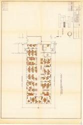 ["The document outlines a project related to the partial fourth floor plan of the House Office Building Annex, coordinated by the Architect of the Capitol, George M White. The project, dated August 4, 1975, includes aspects of natural resources, human resources management, and budgeting. No prints have been issued to date and the document also features a key plan and preliminary drawings. The scale used for the area shown in the drawing is 1/8 =110."]