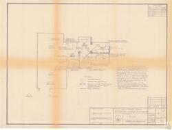 ["The document describes alterations to rooms H-102 and HE-102 in the United States Capitol. The changes include repositioning of certain fixtures such as towel dispensers and light fixtures, addition of new ducts, and removal of partitions. Existing shelves and air supply dispensers are to remain untouched. New installations comprise a fire-retardant treated wood stud partition with a gypsum wall board finish. Special attention is given to preserving the adjoining Carrara glass during removal of a masonry partition. New partitions in the office and lavatory are to be painted, and the office floor will be carpeted. The documentation also includes a legend, a key plan, and a north plan. The project was approved by the Architect of the Capitol, George M. White, on February 3, 1973."]