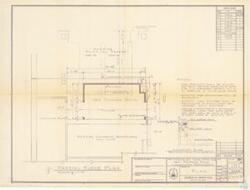 ["The document is a detailed plan for modifications in the Rayburn House Office Building, including relocation of existing light fixtures and fire extinguisher to accommodate new storage room partitions. New partitions will be built around existing water pipe and sprinkler system. It also includes instructions for new doors and a precast reinforced concrete lintel over each door. The project is coordinated by an engineer, approved by Architect of the Capitol, George M. White. The plan includes existing painted stripes and parking spaces, a key shop, and a locksmith department. It also shows the location of the north-east corner of the third garage level."]
