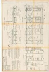 ["The document provides detailed specifications for a cabinet plan and elevation project at the United States Capitol Building, specifically for the relocation of the House Barber Shop to Room HB-5. It includes instructions for the construction and installation of different components such as the ceiling, mirrors, cabinets, shelves, sterilizers, drawers, bowls, and plumbing systems. It also lists the required materials like wood, sheet metal, and plastic, as well as the corresponding measurements. Furthermore, it contains specific guidelines for the finishing, painting, and hardware installation of the cabinets. The document is approved by George M White FAIA, Architect of the Capitol."]