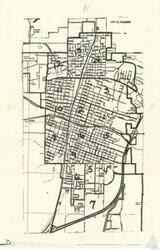 ["The document details a map of the City of McAlester, marking notable locations such as Youth Lake, Coal Ridge Avenue, Rock Avenue, the state penitentiary, sewage disposal, Clay Mill Avenue, Morris Avenue, the city limits, and the Carl Albert Center. Other features include Hardy Springs and various streets and avenues."]