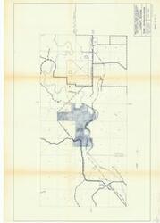 ["The document is a preliminary plan for a natural gas distribution system in Dougherty, Oklahoma, authored by engineer Albert Deloney. It is part of a larger project, being the first of two sheets, and includes maps with a scale of r-2000 for detailed transmission strategies. It is intended for the Dougherty Gas System Authority's review."]