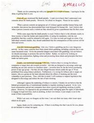 ["The author expresses their support for the death penalty as a fitting punishment for heinous crimes, opposes gambling due to its potential dangers, and believes tobacco companies should not target minors in their advertising. They support legislation to discourage teen smoking but do not believe the federal government should regulate smoking in general. They also emphasize the importance of protecting individual rights and express willingness to discuss other issues of agreement."]