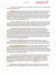 ["The document discusses the issues of smoking, school choice, and abortion. It mentions legislation related to reducing teenage smoking and drug use, school choice reform in the District of Columbia, and the author's stance against abortion. The author emphasizes the importance of competition in improving education and argues against abortion based on the belief that life begins at conception. The author also condemns violent actions taken against abortion doctors and women seeking abortions."]
