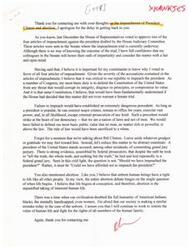 ["The author expresses their support for the impeachment of President Clinton, stating that it was necessary to defend the Constitution and ensure that no one, regardless of power or popularity, is above the law. They also discuss their belief that life begins at conception and express their commitment to fighting for the rights of the unborn."]