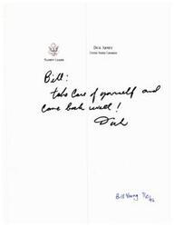 ["Bill Young wished Dick Armey well and encouraged him to take care of himself."]
