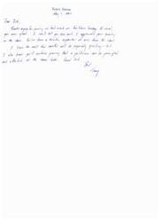 ["The author, Tony Snow, is thanking Dick for appearing on Fox News Sunday and for his ongoing support. He acknowledges that the upcoming months will be tough, but he is confident that Dick will continue to be a principled and effective politician."]