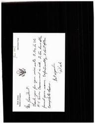 ["Jane, a member of from the 26th District of Texas, thanks the President for a crossword puzzle. She mentions that she also completes the crossword in ink and has seen the President's name in it. She signs off with best regards."]