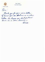 ["Dick Armey, the Majority Leader of the United States , thanked Tom for his letter and gave permission to list him as a source for information, as long as it does not promote him as a solo learner."]