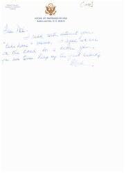 ["Mark Foley, a member of the House of Representatives from Florida, wrote a letter to someone named Deck expressing interest in their memo about improving their team. He praised their leadership and encouraged them to continue their good work."]