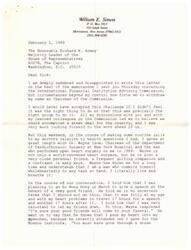 ["The author, William E. Simon, writes to the Honorable Richard K. Armey to withdraw his name as Chairman of the International Financial Institution Advisory Commission due to health concerns. His doctor advised him against taking on the stress of the position, citing potential risks to his health. Despite his initial excitement about the role and the potential impact he could have, Simon ultimately decides to prioritize his health and family over the commission."]